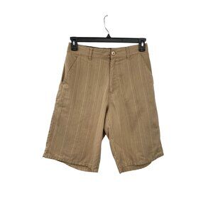 O’Neill Shorts Mens 29 Used Tan Striped A Few Issues